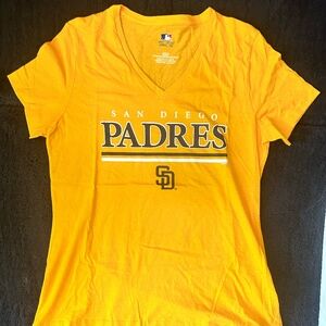 NEW MLB Padres Women's V-Neck Shirt
